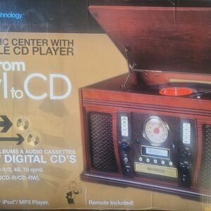 Classic Wooden Music Center with CD Player